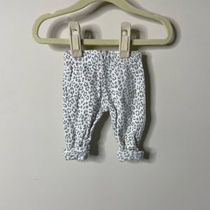 Carter's Grey Leopard Leggings Newborn